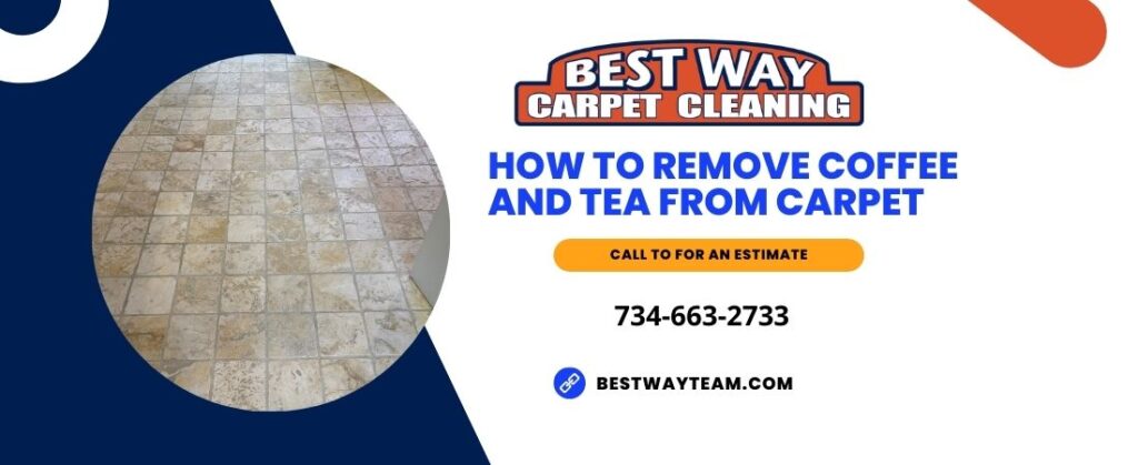 how to remove coffee from carpet